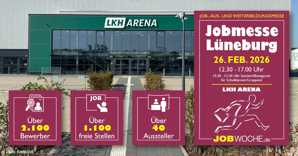 Jobmesse Lüneburg 2026 - Ausbildung, Jobs, Studium & Weiterbildung